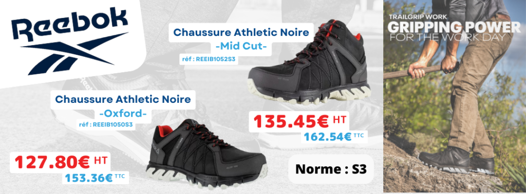 reebok chaussure athletic noire